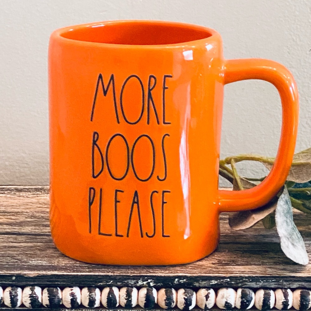 Rae Dunn MORE BOOS PLEASE Mug 🧡🧡 NEW